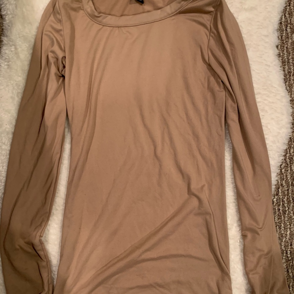 Nude long sleeve top